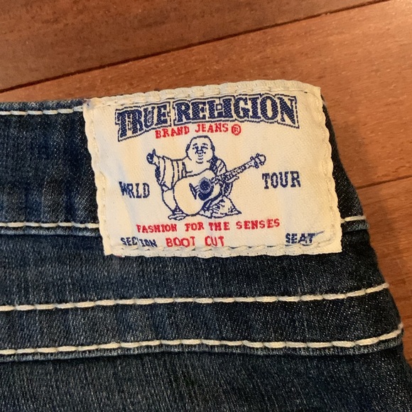 Denim True Religion jeans. Retro and professionally hemmed. Awesome jeans. - Picture 6 of 7